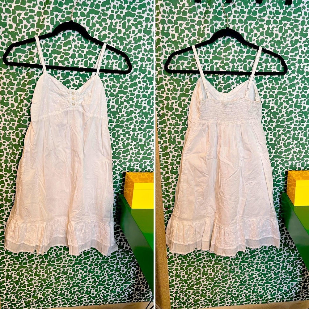 NWOT Double lined Vintage White Sundress, Girls. 🤍 Perfect for family photos!